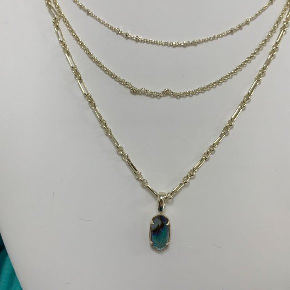 Kendra Scott Elisa Three-layer shell necklace collarbone chain Multi-layer - Picture 3 of 16